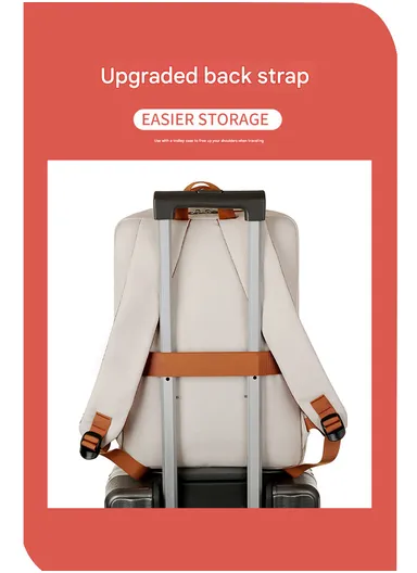 17-inch Casual &amp; Durable Laptop Backpack with Padded Straps (W31 x D18 x H42)cm - Pink