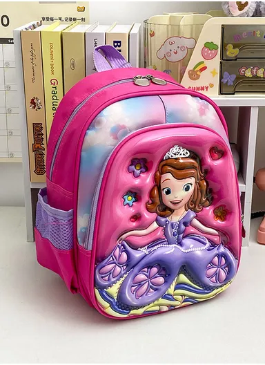 Popular 3D Character Kids School Backpack with Multiple Compartments &amp; Adjustable Straps 1215 - Style 3