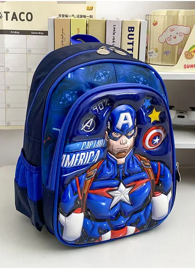 Popular 3D Character Kids School Backpack with Multiple Compartments &amp; Adjustable Straps 1215 - Style 6