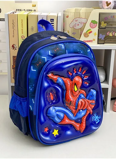 Popular 3D Character Kids School Backpack with Multiple Compartments &amp; Adjustable Straps 1215 - Style 8