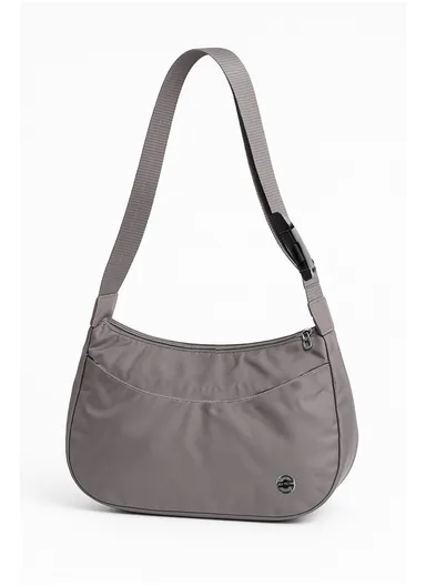 Stylish Compact Sling Bag with Front Pocket &amp; Adjustable Strap 1210 - Grey