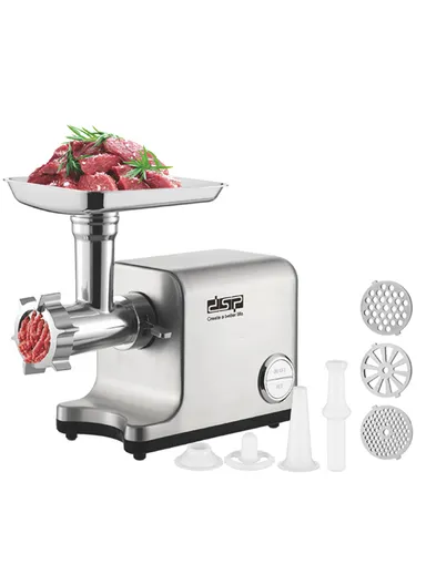 1800W Stainless Steel Electric Meat Grinder With Copper Motor &amp; Attachments KM5070