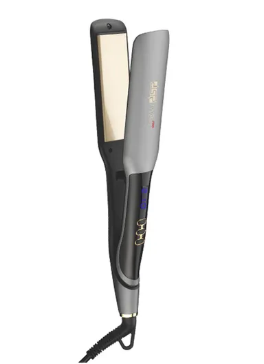 Straight Brilliance Aluminum Plates Hair Straightener With Adjustable Temperature &amp; LED Display 10160U - Grey