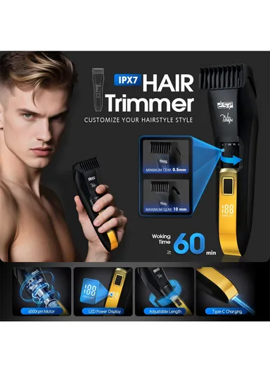 4-in-1 Men’s Grooming Kit with Hair Trimmer, Body Trimmer, Shaver &amp; Nose Trimmer 80174