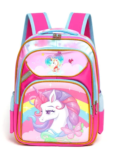 Popular 3D Cartoon Kids School Backpack with 3 Compartments &amp; Padded Straps G14 - Style 2