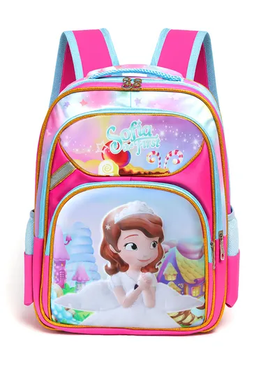 Popular 3D Cartoon Kids School Backpack with 3 Compartments &amp; Padded Straps G14 - Style 6