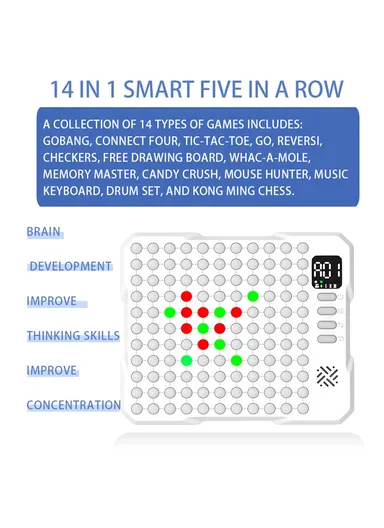 14 in 1 Multifunctional Smart Board Game Electronic Chess Set for Kids Educational Toy W200
