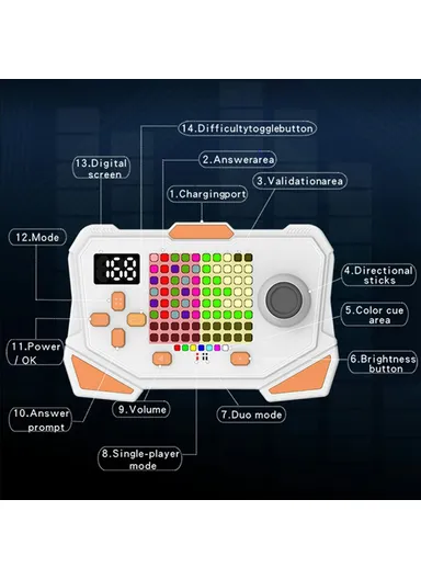 7 in 1 Multifunction Smart Logic Game Educational Toy for Kids Code Breaking Reasoning Skills Development S400