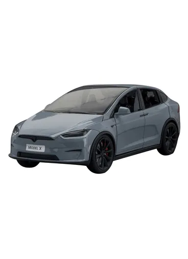 1:24 Simulation Tesla Model X Alloy Car Model Children Boy Toy Car - Silver