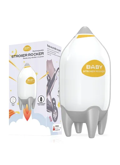 Portable Baby Stroller Rocker Rechargeable Adjustable Speed Infant Sleep Soother Device