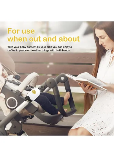 Portable Baby Stroller Rocker Rechargeable Adjustable Speed Infant Sleep Soother Device