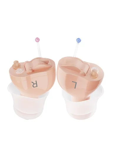 Invisible CIC Hearing Amplifier 16 Channels Noise Reduction Wireless Hearing Aid for Elderly Deaf, Single Ear F23D3 - Right Ear