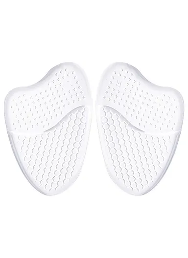 1 Pair Forefoot Cushion Universal Size Gel Silicone Honeycomb Anti-slip Forefoot Pad - Transparent