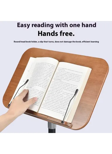 Multifunction Laptop Tablet Display Holder, Book Holder, Floor Stand with Adjustable Height XY-32 - White / 50-130cm