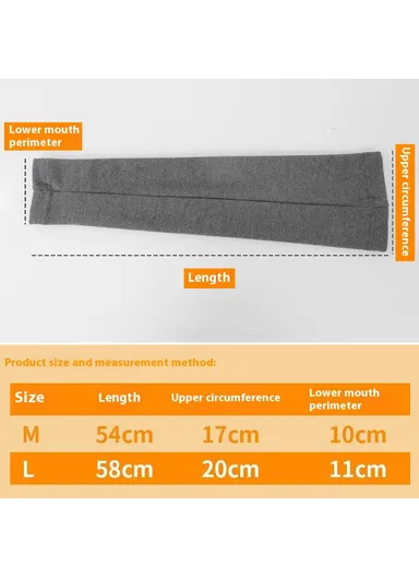 1 Pair Autumn Winter Thermal Leg Warmers Windproof Non-Slip Leg Sleeves for Outdoor Sports - Dark Grey / L