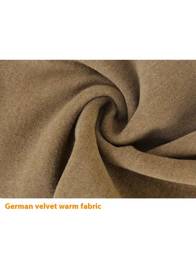 1 Pair Autumn Winter Thermal Leg Warmers Windproof Non-Slip Leg Sleeves for Outdoor Sports - Brown / L