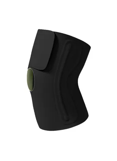 1 Pair Sports Knee Brace Fishbone Support Breathable Compression Knee Sleeve for Running Gym - Black / L-XL