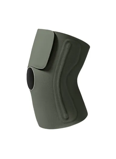 1 Pair Sports Knee Brace Fishbone Support Breathable Compression Knee Sleeve for Running Gym - Grass Green / S-M