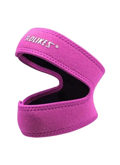 1Pc Sports Knee Brace Patella Support Compression Strap for Running Basketball - Rose