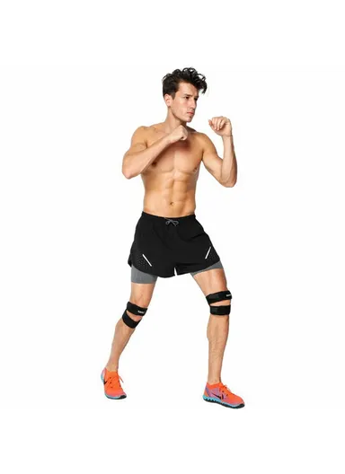 1Pc Sports Knee Brace Patella Support Compression Strap for Running Basketball - Grey