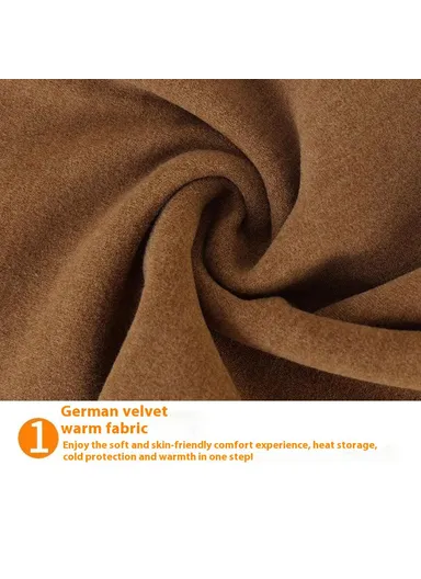 Neck Warmer Winter Autumn Elastic Neck Gaiter Outdoor Cycling Windproof Neck Protection Band - Brown