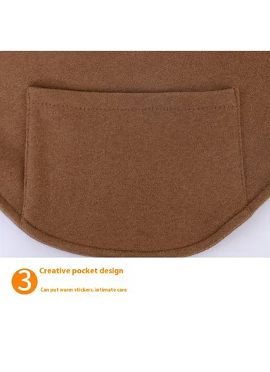 Neck Warmer Winter Autumn Elastic Neck Gaiter Outdoor Cycling Windproof Neck Protection Band - Brown