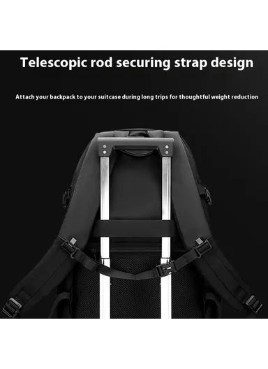 Men Large Capacity Backpack Commuter Laptop Bag Casual Business Rucksack - Army Green 1690-03