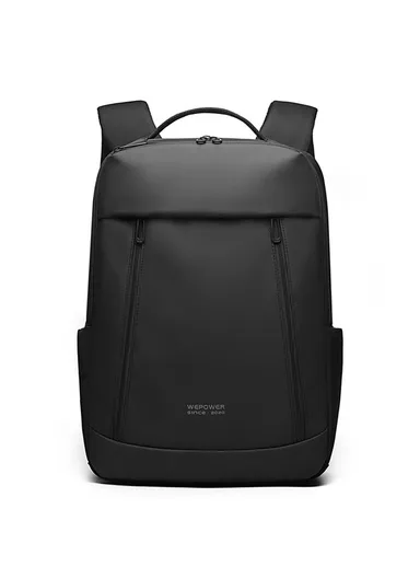 Business Backpack Men Laptop Daypack Large Capacity Travel &amp; School Bag - Black 1690-02