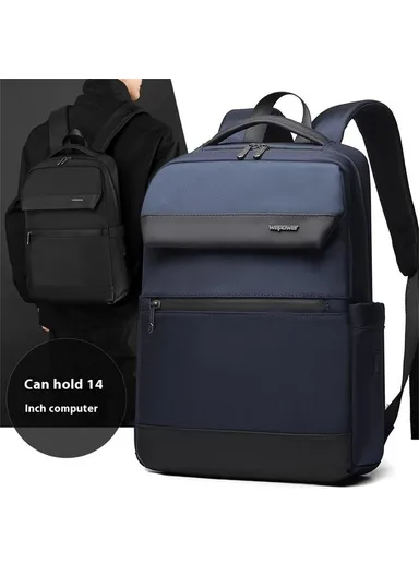  Business Commute Backpack Water Resistan, Large Capacity Travel Laptop Bag - Black  2155