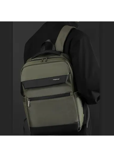 Business Commute Backpack Water Resistan, Large Capacity Travel Laptop Bag -Grey 2155