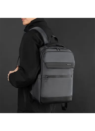 Business Commute Backpack Water Resistan, Large Capacity Travel Laptop Bag -Grey 2155