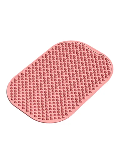51 x 39cm Foot Massage Mat Silicone Acupressure Board for Reflexology Pressure Point Therapy - Pink