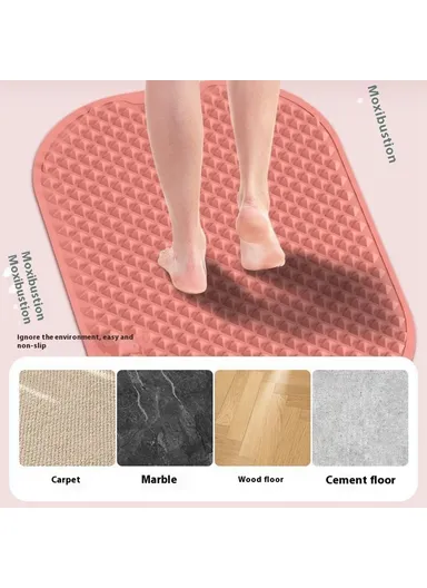 60 x 40cm Foot Massage Mat Silicone Acupressure Board for Reflexology Pressure Point Therapy - Blue