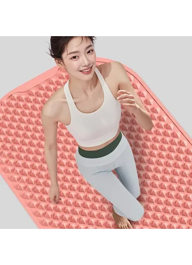 60 x 40cm Foot Massage Mat Silicone Acupressure Board for Reflexology Pressure Point Therapy - Blue