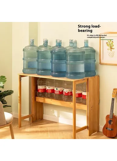 Foldable Study Desk, Portable Computer Table for Home Office Writing Workstation (W83 x D54 x H76)cm - Tawny Color 