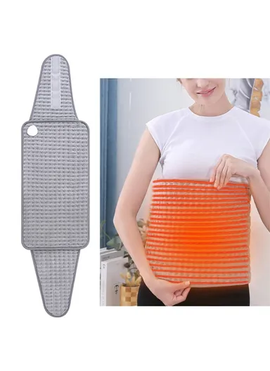 Electric Heating Pad Heated Waist Belt Washable Body Warming Blanket for Back Pain Relief - EU Plug