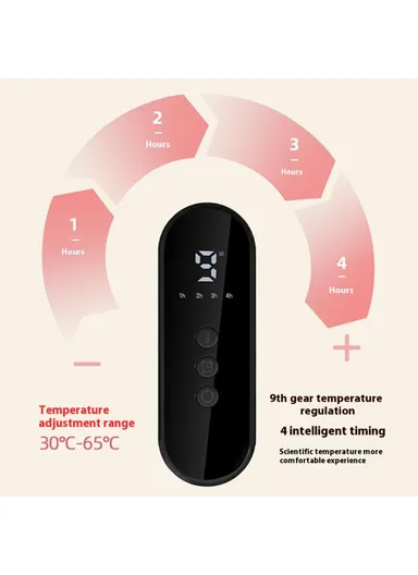 Electric Heating Pad Heated Waist Belt Washable Body Warming Blanket for Back Pain Relief - EU Plug