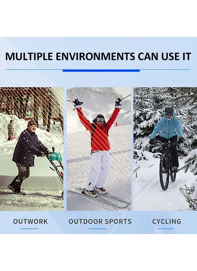 1 Pair Electric Heated Gloves, Portable Battery Heating Thermal Gloves Touchscreen Function Hand Warmer for Cycling ,Hiking ,Snowboarding Outdoor Winter Sports