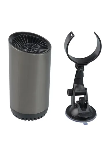 Fast Heating Cup Shape Car Warm Air Blower Portable Fan Window Defroster Demister Car Heater with Rotating Sucker Base