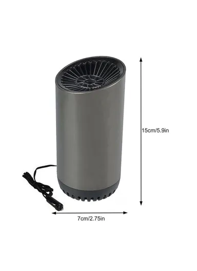 Fast Heating Cup Shape Car Warm Air Blower Portable Fan Window Defroster Demister Car Heater with Rotating Sucker Base
