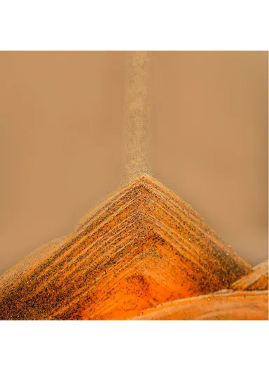 5-inch Flowing Sand Landscape Painting 3D Glass Moving Sand Art Painting Ornament Liquid Hourglass Home Decor - Black / White / Orange / Yellow