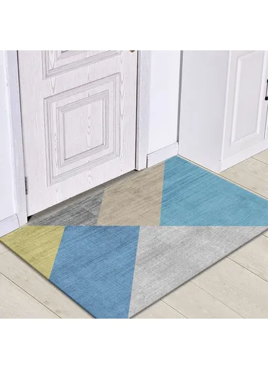 40 x 60cm Nordic Style Bathroom Rugs and Mats Machine Washable Bath Mat Rug Non-Slip Soft Floor Mats for Bedroom Living Room Dining Room - Style 1