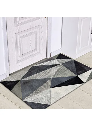 Nordic Style Bathroom Rugs, Machine Washable Bath Mats for Bedroom, Anti-Slip Soft Floor Mats for Living/Dining Room - 50 x 80cm