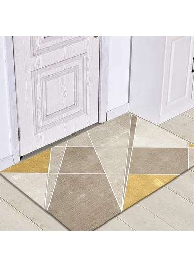 Nordic Style Bathroom Rugs, Machine Washable Bath Mats for Bedroom, Anti-Slip Soft Floor Mats for Living/Dining Room - 50 x 80cm