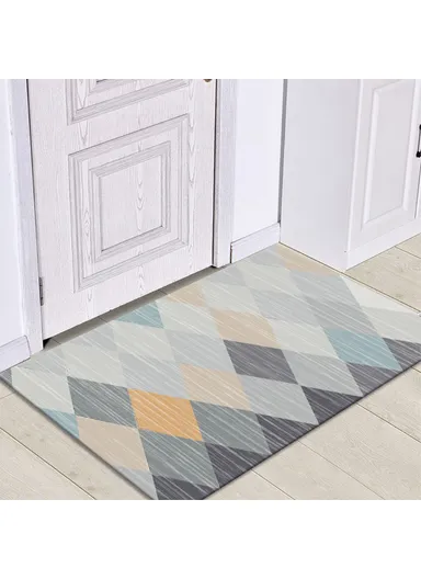 Nordic Style Bathroom Rugs, Machine Washable Bath Mats for Bedroom, Anti-Slip Soft Floor Mats for Living/Dining Room - 50 x 80cm