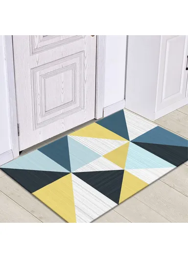 Nordic Style Bathroom Rugs, Machine Washable Bath Mats for Bedroom, Anti-Slip Soft Floor Mats for Living/Dining Room - 50 x 80cm