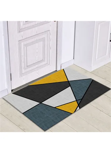 Nordic Style Bathroom Rugs, Machine Washable Bath Mats for Bedroom, Anti-Slip Soft Floor Mats for Living/Dining Room - 50 x 80cm