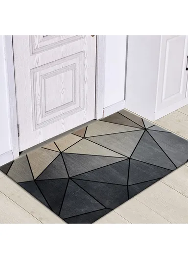 Nordic Style Bathroom Rugs, Machine Washable Bath Mats for Bedroom, Anti-Slip Soft Floor Mats for Living/Dining Room - 50 x 80cm