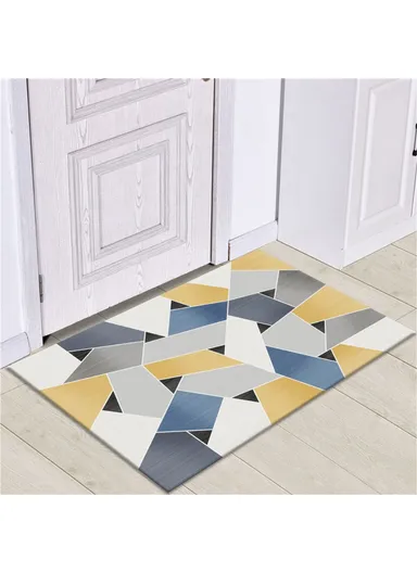 Nordic Style Bathroom Rugs, Machine Washable Bath Mats for Bedroom, Anti-Slip Soft Floor Mats for Living/Dining Room - 50 x 80cm