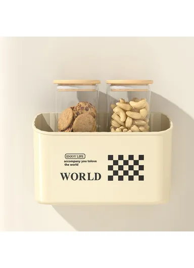 3Pcs / Set Magnetic Refrigerator Storage Box No Drill Plastic Kitchen Organizer Container - (M, L)